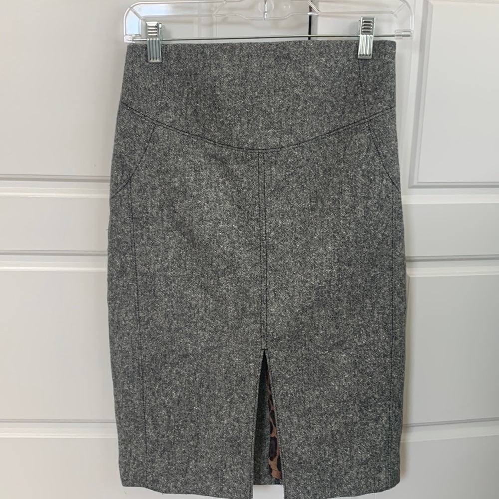 Express Wool Tweed High Waist Pencil Skirt size 0